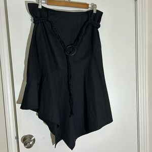 Motel Nejusi Black Asymmetrical Skirt Medium